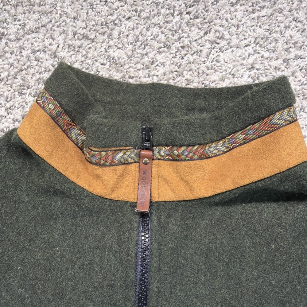 Vintage Woolrich Wool Men's Zip Up Bomber Jacket Coat Made In USA XL Aztec - Picture 2 of 8